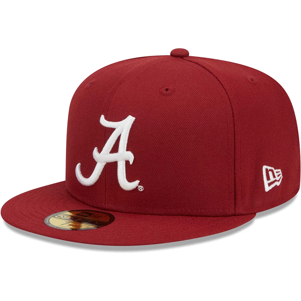 Men's New Era Crimson Alabama Crimson Tide 59FIFTY Fitted Hat