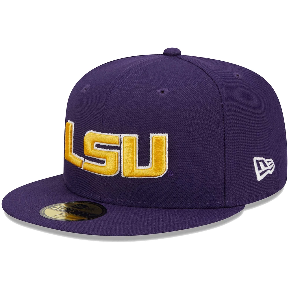 Men's New Era Purple LSU Tigers 59FIFTY Fitted Hat