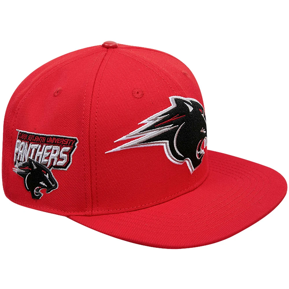 Men's Pro Standard Red Clark Atlanta University Panthers Mascot Logo Snapback Hat