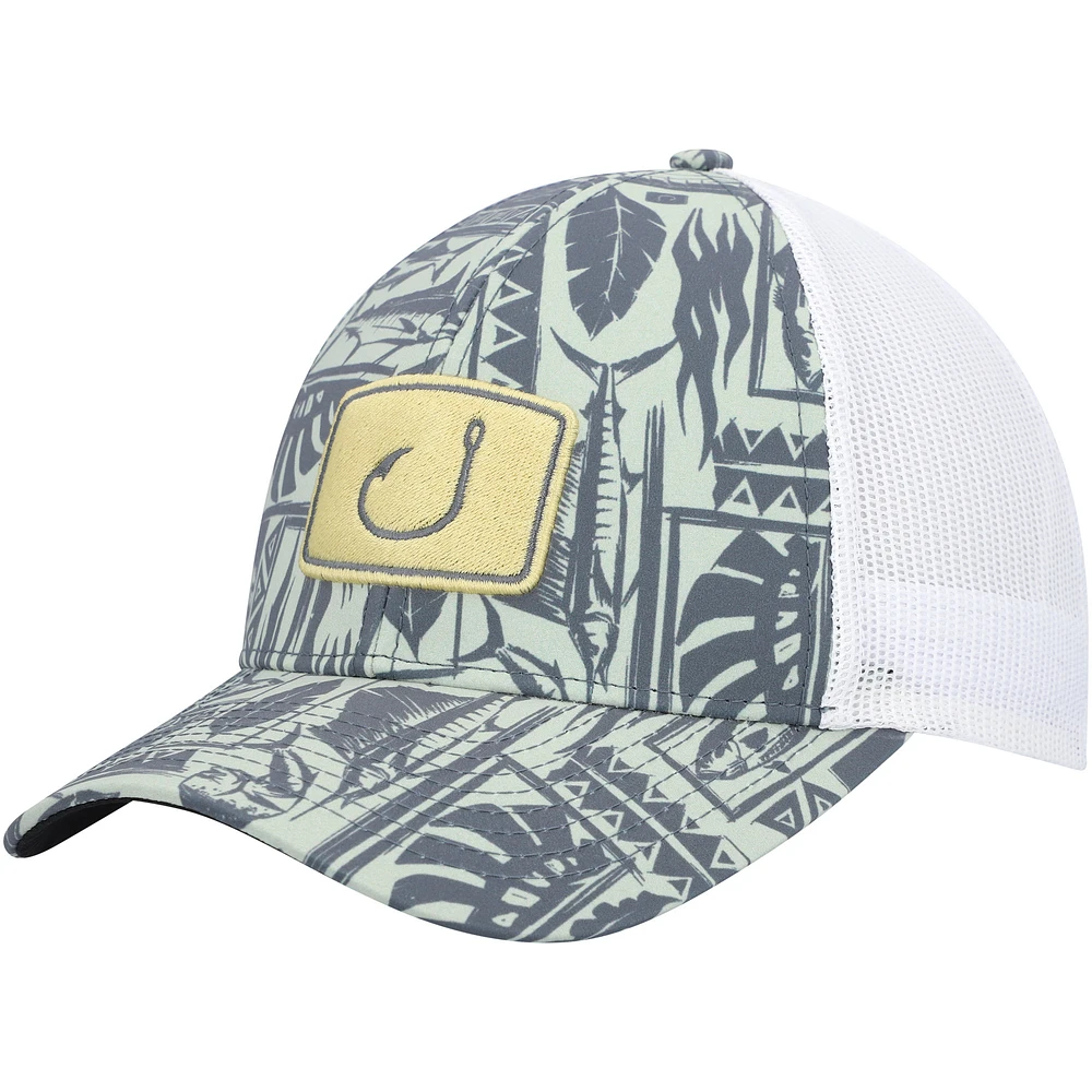 Men's Avid Green Island Time Trucker Snapback Hat