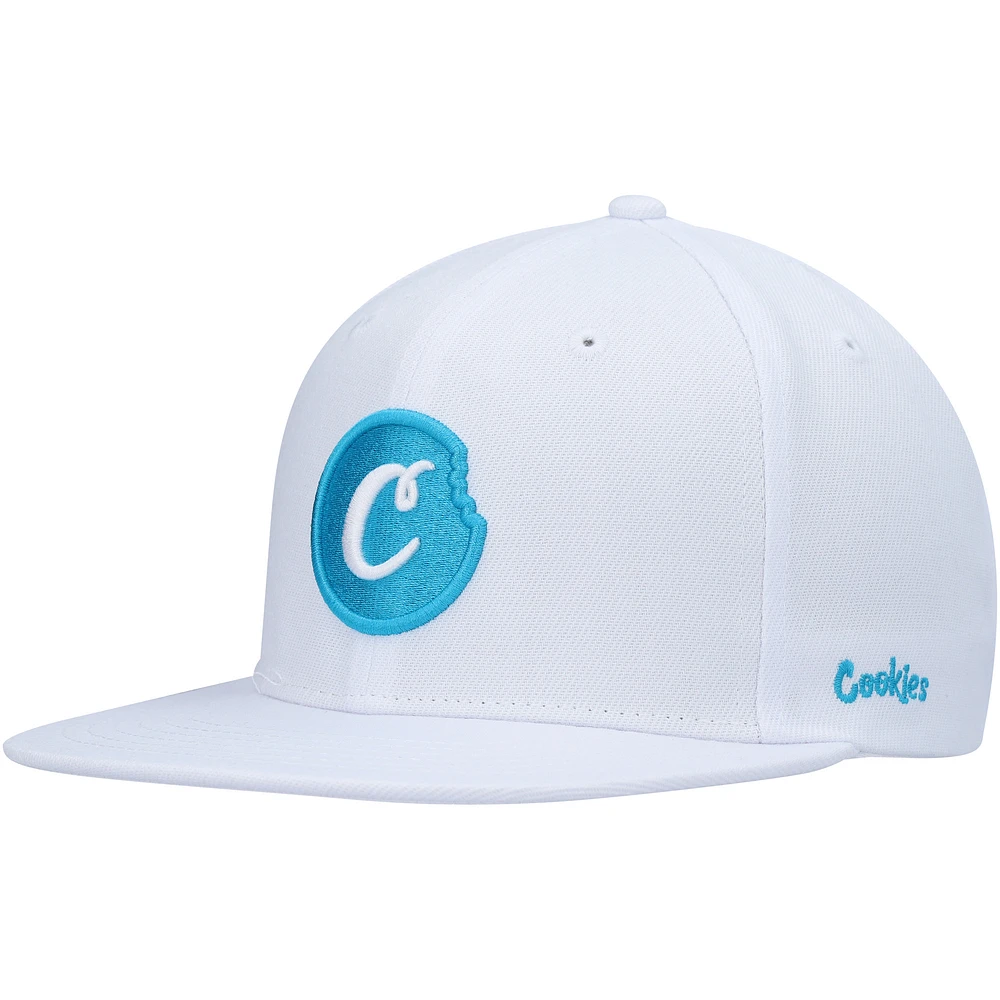Men's Cookies White C-Bite Snapback Hat