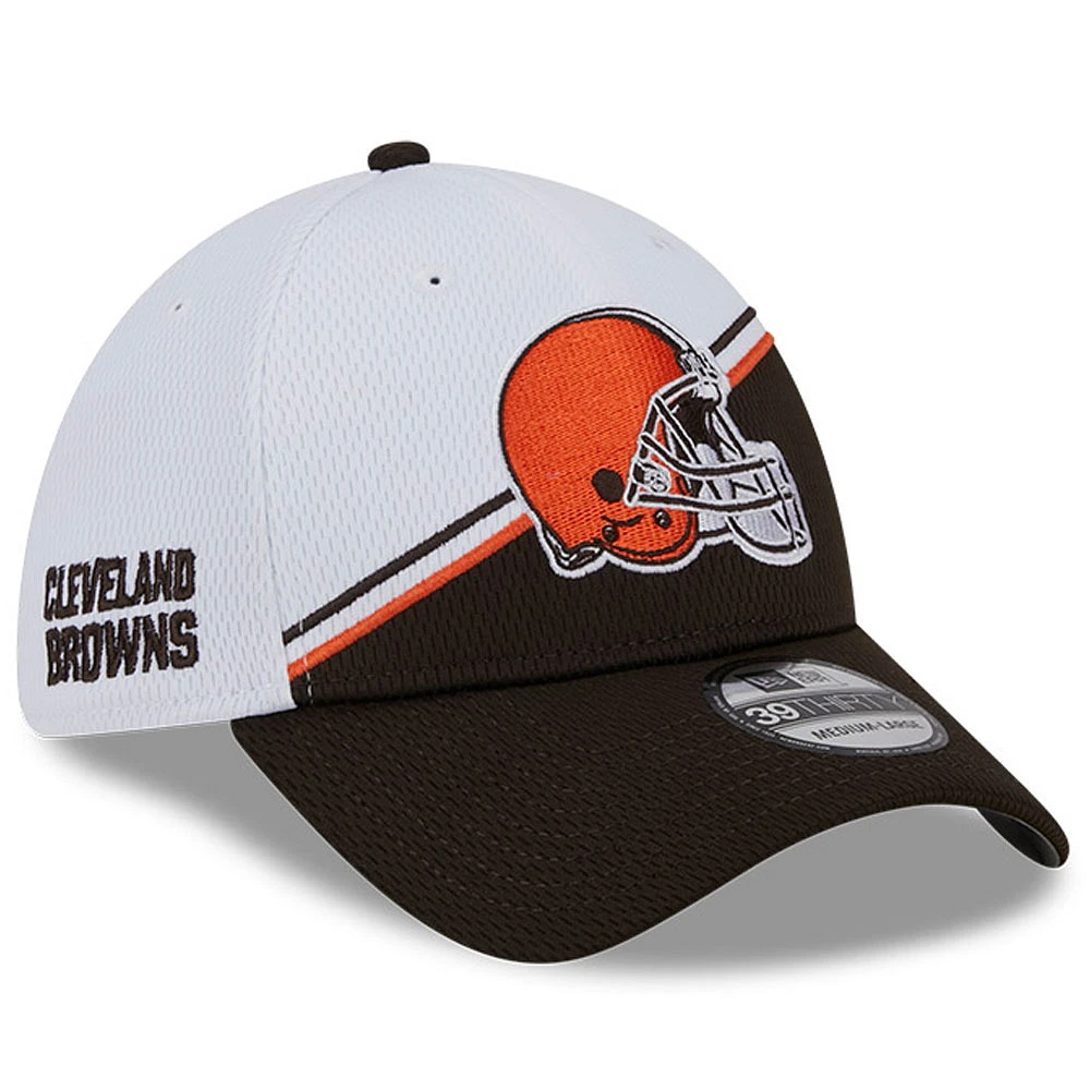 Men's New Era /Brown Cleveland Browns 2023 Sideline 39THIRTY Flex Hat