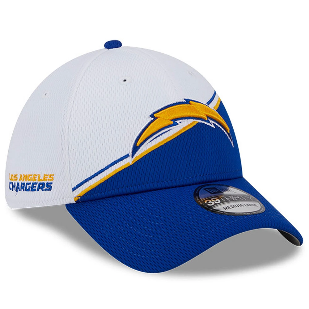 Men's New Era White/Blue Los Angeles Chargers 2023 Sideline 39THIRTY Flex Hat
