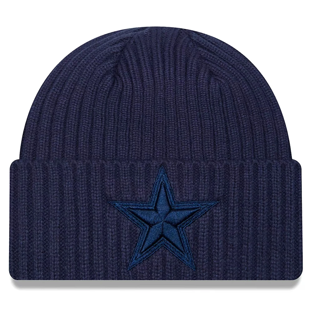 Youth New Era Navy Dallas Cowboys Color Pack Cuffed Knit Hat