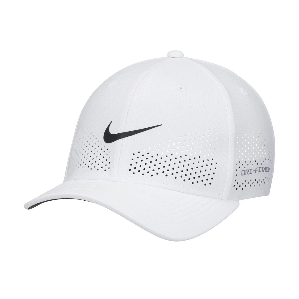 Men's Nike White Rise Performance Flex Hat