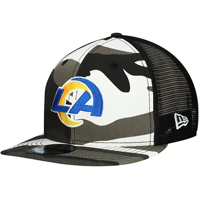 Men's New Era Urban Camo Los Angeles Rams 9FIFTY Trucker Snapback Hat