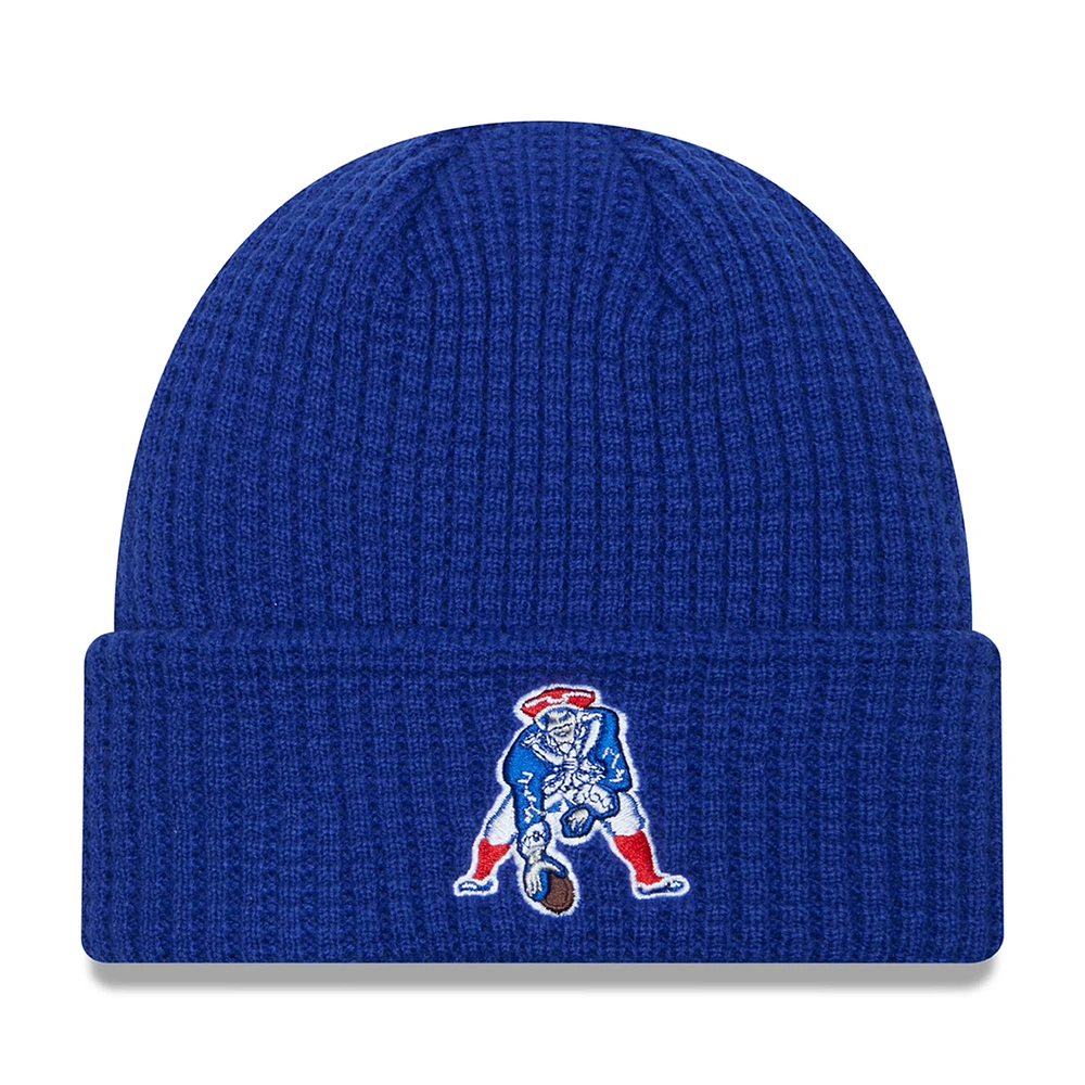 Men's New Era Navy New England Patriots Historic Prime Cuffed Knit Hat