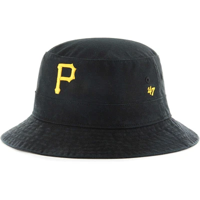 Men's '47 Black Pittsburgh Pirates Primary Bucket Hat