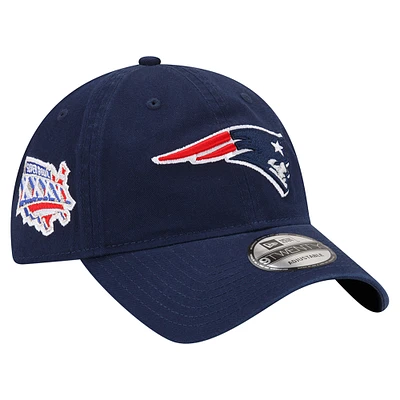 Men's New Era Navy New England Patriots Distinct 9TWENTY Adjustable Hat