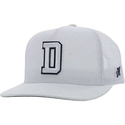 Men's HOOey White Dallas Cowboys All Mesh Trucker Adjustable Hat
