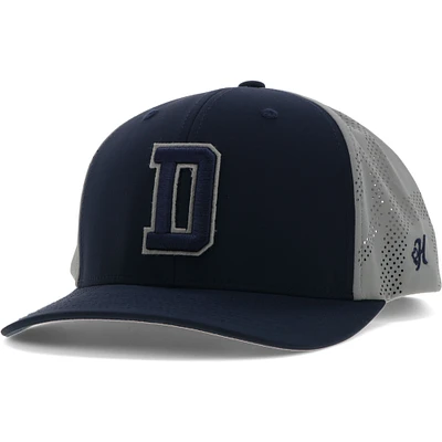 Men's HOOey White Dallas Cowboys D Logo Trucker Adjustable Hat