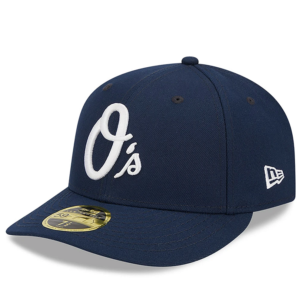 Men's New Era Navy Baltimore Orioles Oceanside Low Profile 59FIFTY Fitted Hat