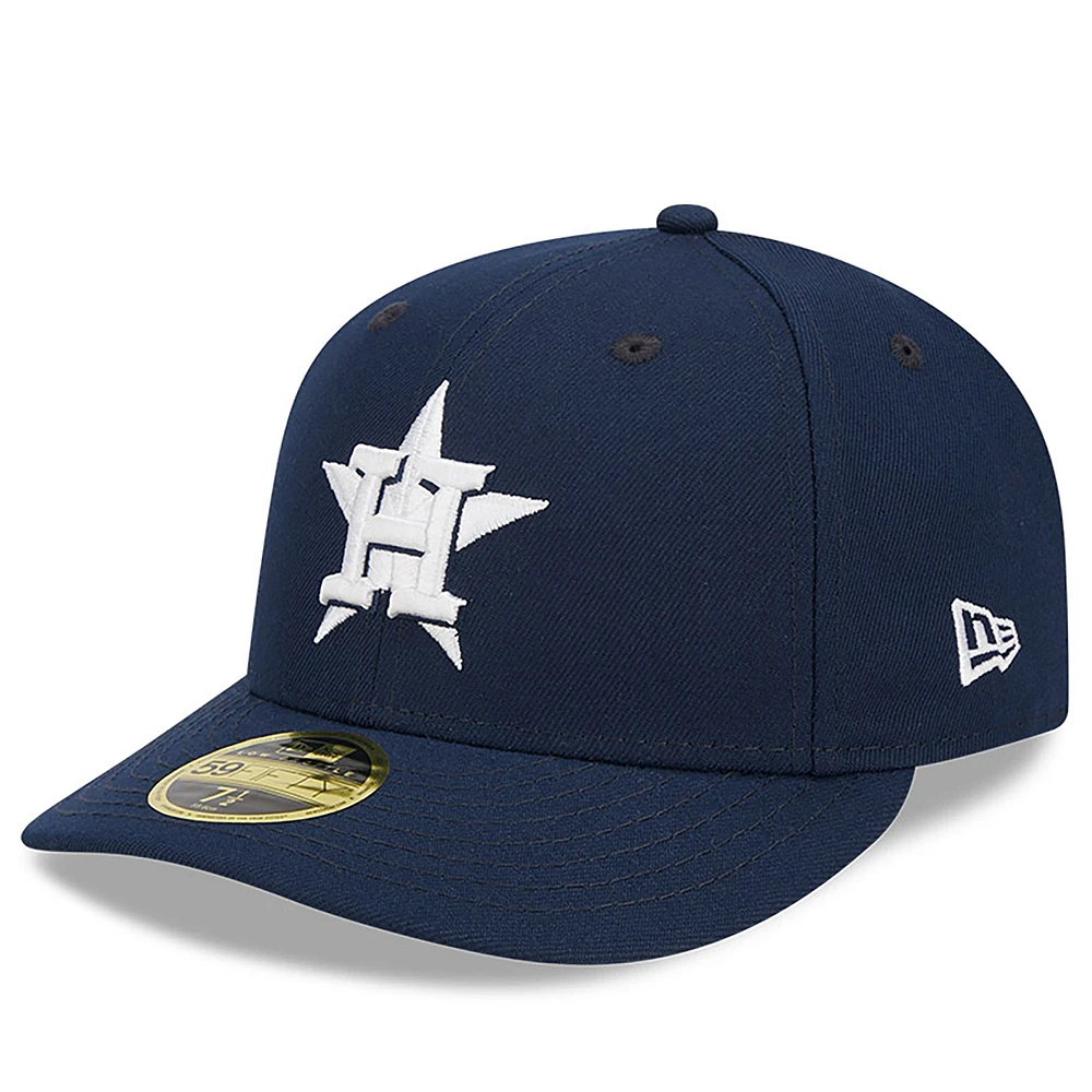 Men's New Era Navy Houston Astros Oceanside Low Profile 59FIFTY Fitted Hat