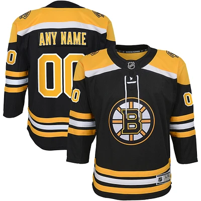 Youth Black Boston Bruins 2020/21 Home - Custom Premier Jersey