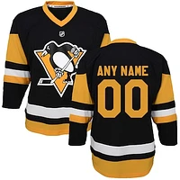 Youth Black Pittsburgh Penguins 2020/21 Home - Custom Replica Jersey
