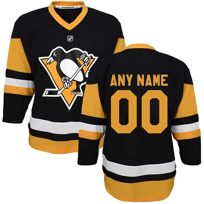 Youth Black Pittsburgh Penguins 2020/21 Home - Custom Replica Jersey