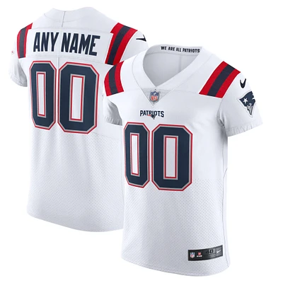 Men's Nike White New England Patriots Vapor Elite Custom Jersey
