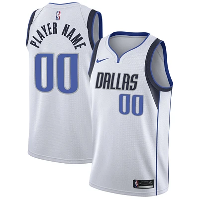 Men's Nike White Dallas Mavericks 2020/21 Swingman Custom Jersey - Association Edition