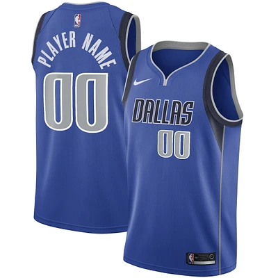 Men's Nike Blue Dallas Mavericks Swingman Custom Jersey - Icon Edition