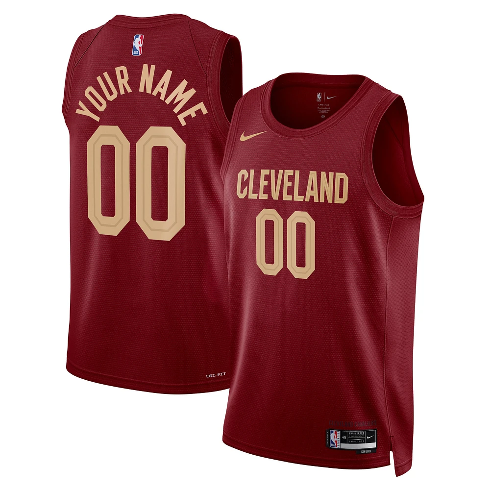Unisex Nike Burgundy Cleveland Cavaliers Swingman Custom Jersey