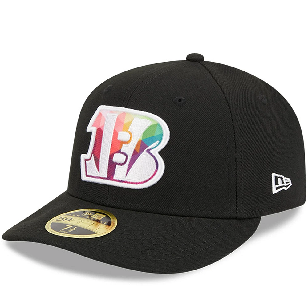 Men's New Era Black Cincinnati Bengals 2023 NFL Crucial Catch Low Profile 59FIFTY Fitted Hat