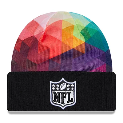 Men's New Era Black 2023 NFL Crucial Catch Cuffed Knit Hat