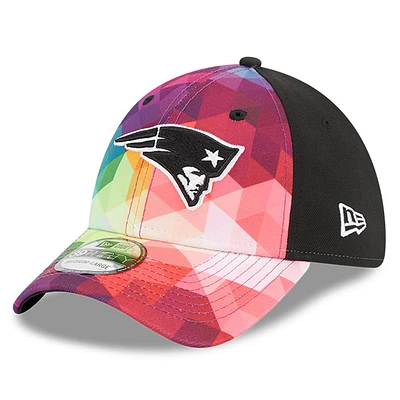 Men's New Era Pink England Patriots 2023 NFL Crucial Catch 39THIRTY Flex Hat