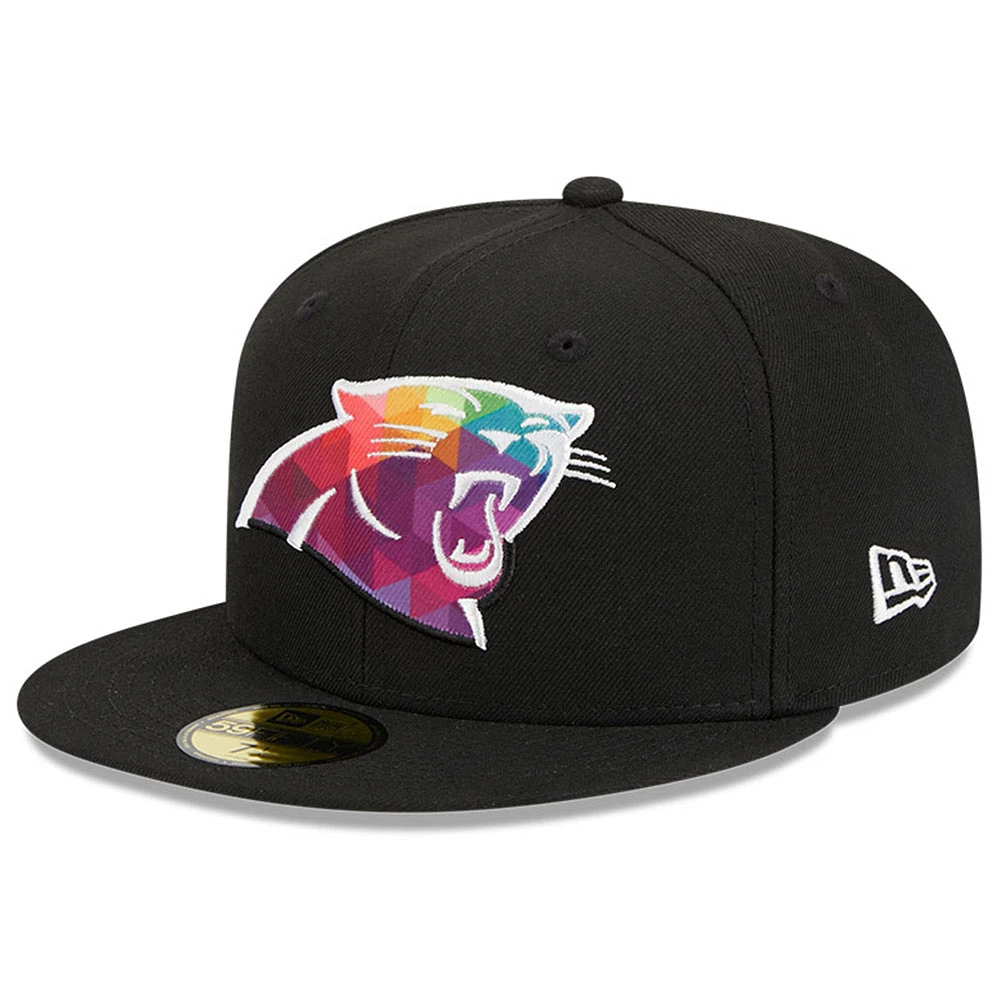 Men's New Era Black Carolina Panthers 2023 NFL Crucial Catch 59FIFTY Fitted Hat