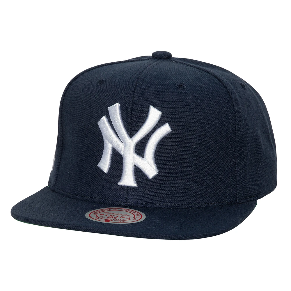 Men's Mitchell & Ness Navy New York Yankees Cooperstown Collection Snapback Hat