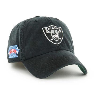 Men's '47 Black Las Vegas Raiders Sure Shot Franchise Fitted Hat