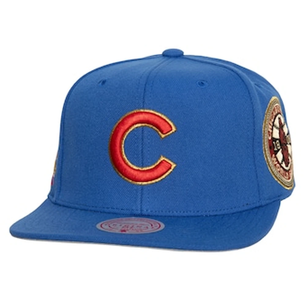 Men's Mitchell & Ness Royal Chicago Cubs Champ'd Up Snapback Hat