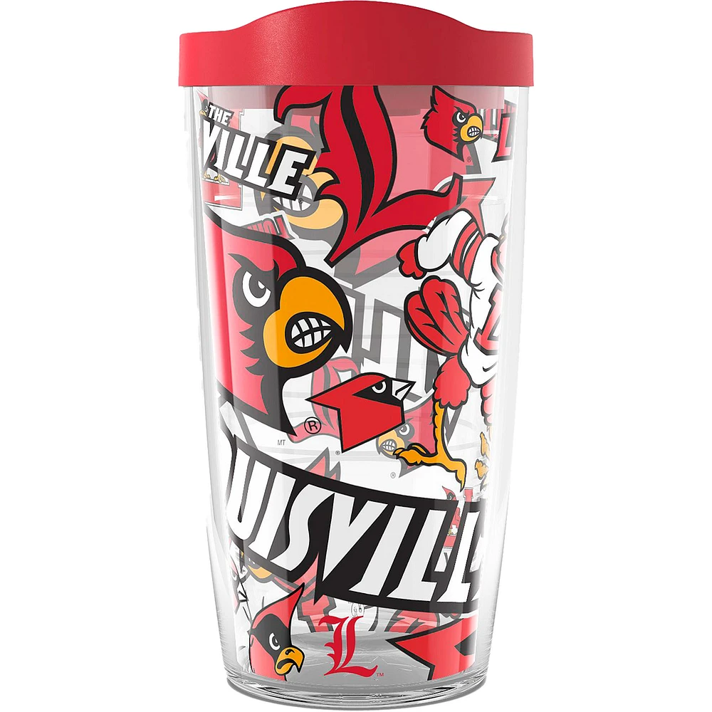 Tervis Louisville Cardinals 16oz. Allover Classic Tumbler