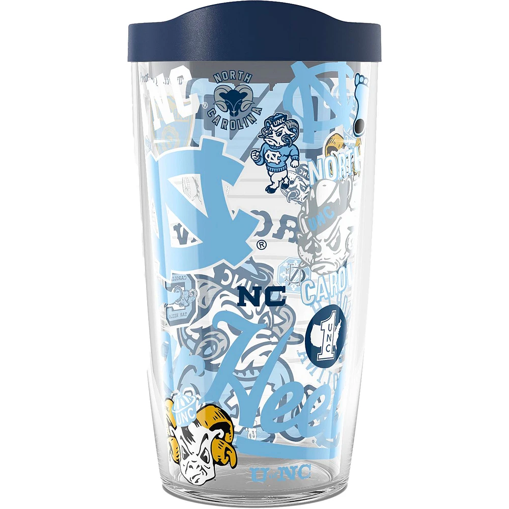 Tervis North Carolina Tar Heels 16oz. Allover Classic Tumbler