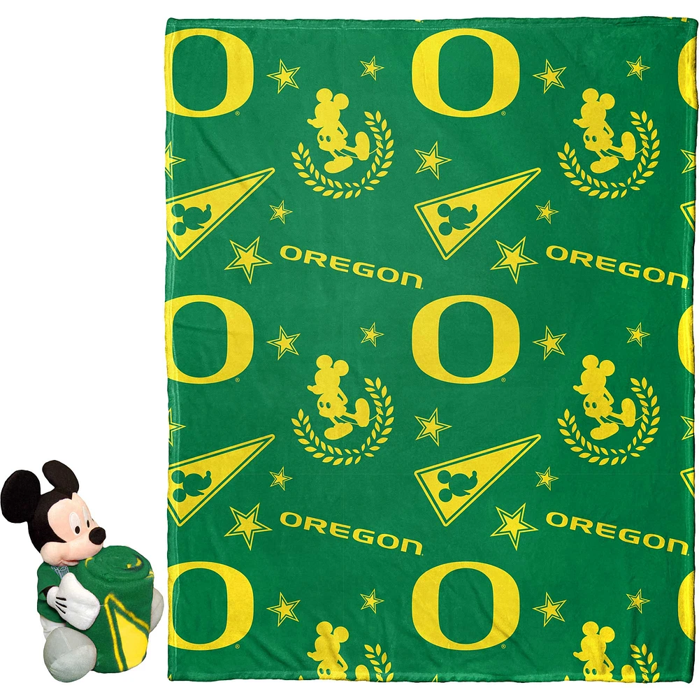 Northwest x Disney Oregon Ducks Mickey Hugger Pillow & Silk Touch Throw Set
