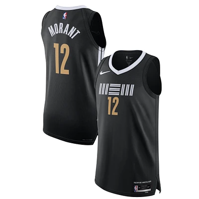 Men's Nike Ja Morant Black Memphis Grizzlies Authentic Jersey - City Edition