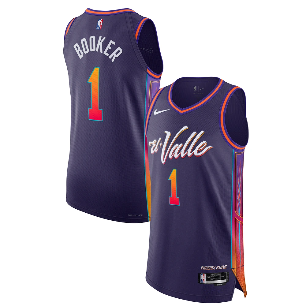 Men's Nike Devin Booker Purple Phoenix Suns Authentic Jersey - City Edition