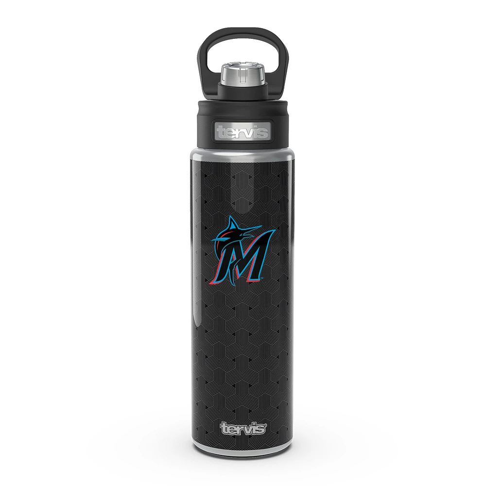 Tervis Miami Marlins 24oz. Weave Stainless Steel Wide Mouth Bottle