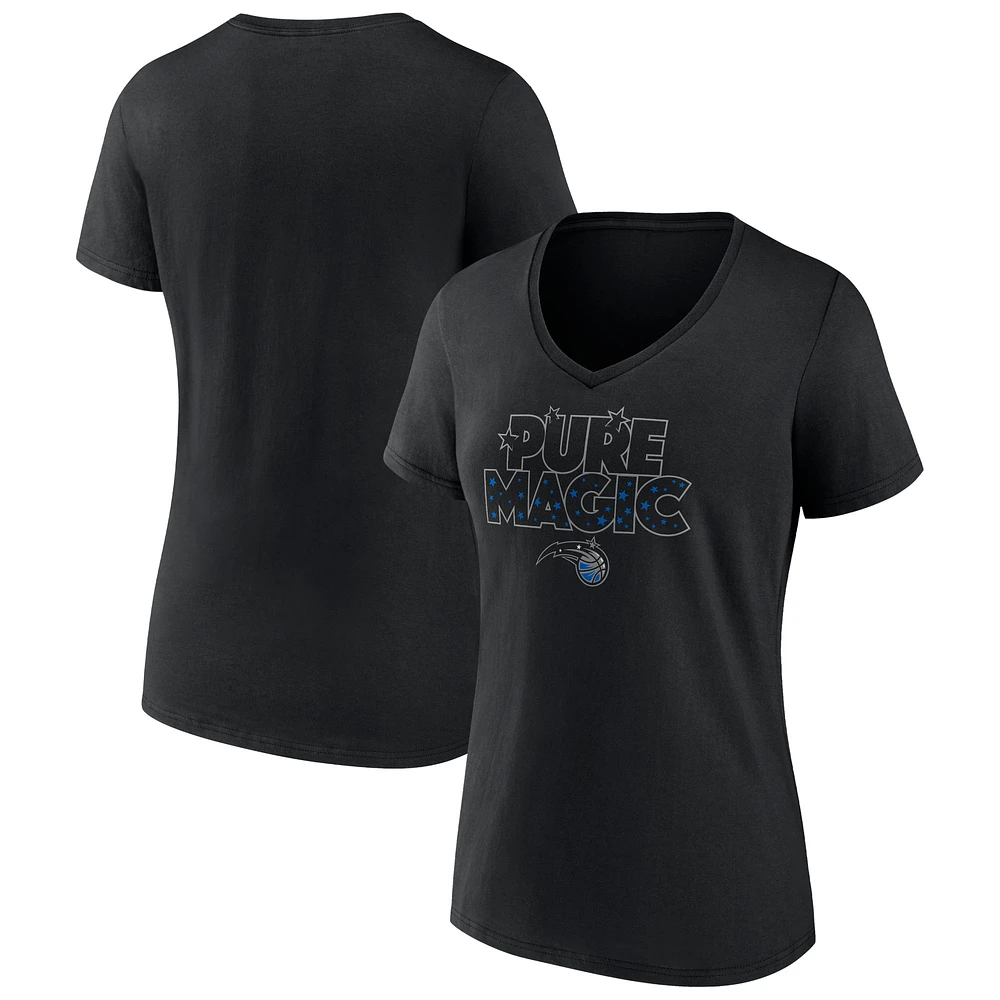 Women's Black Orlando Magic Team Pride V-Neck T-Shirt