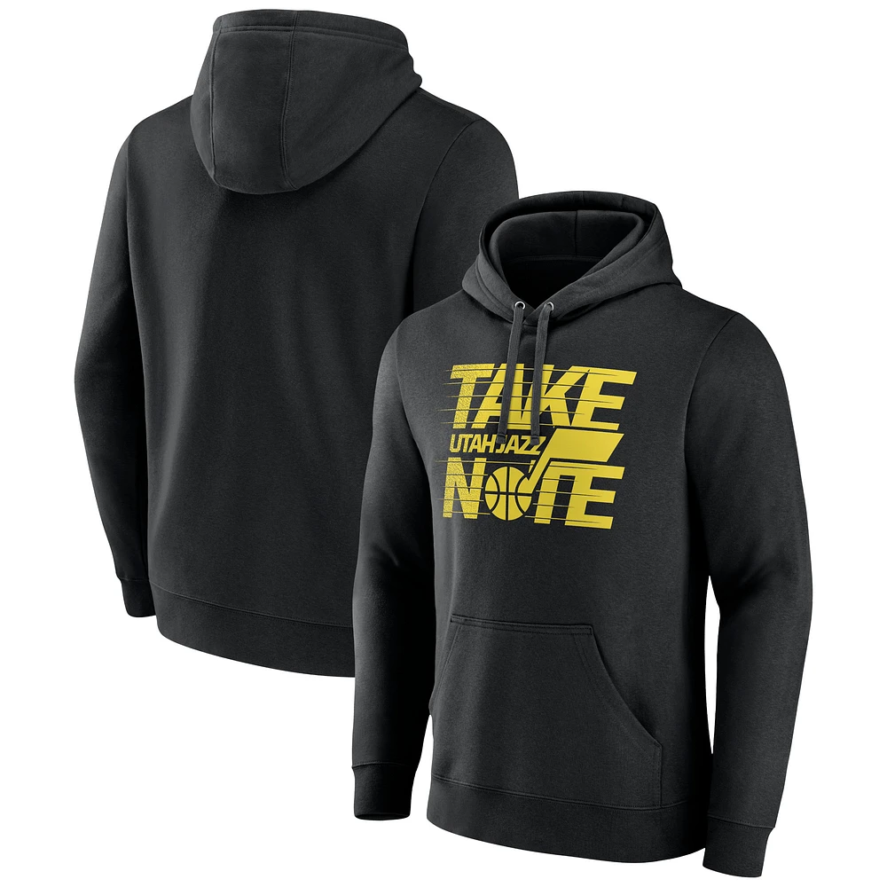 Men's Black Utah Jazz Team Pride Pullover Hoodie
