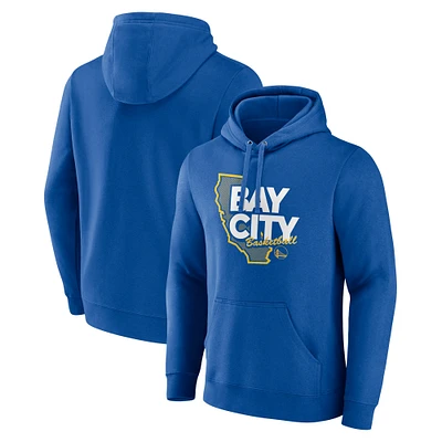 Men's Royal Golden State Warriors Huddle Pullover Hoodie