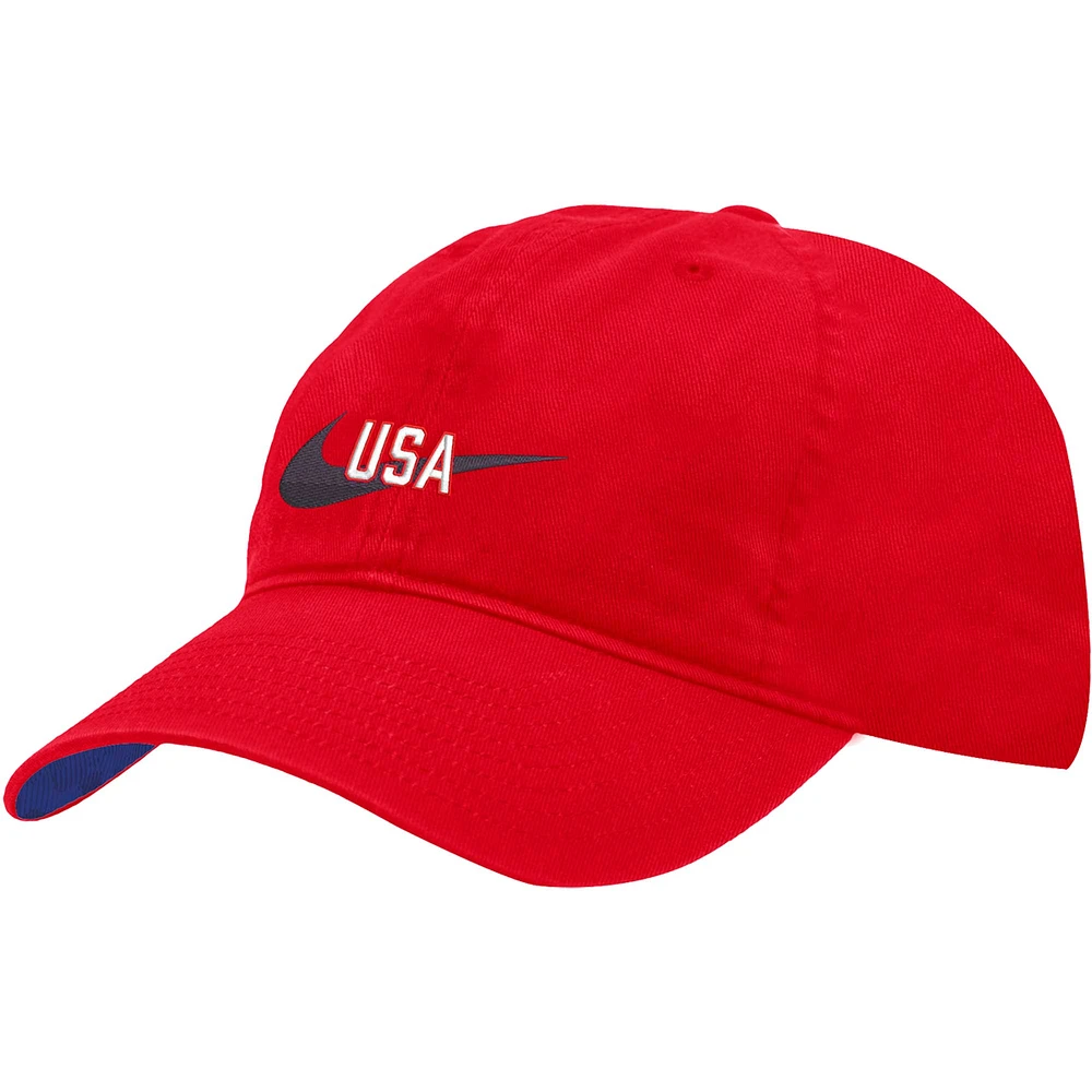 Men's Nike Red USWNT Campus Adjustable Hat