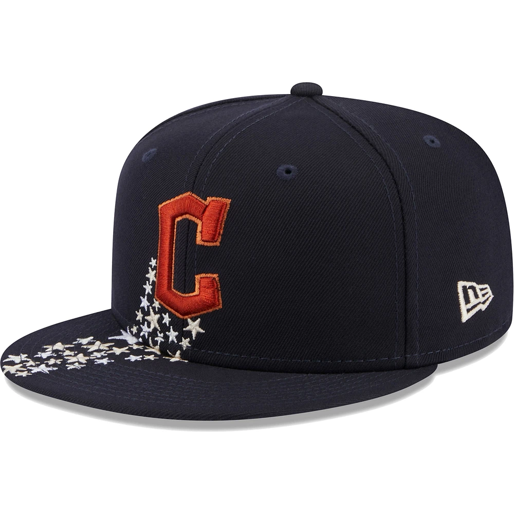 Men's New Era Navy Cleveland Guardians Meteor 59FIFTY Fitted Hat