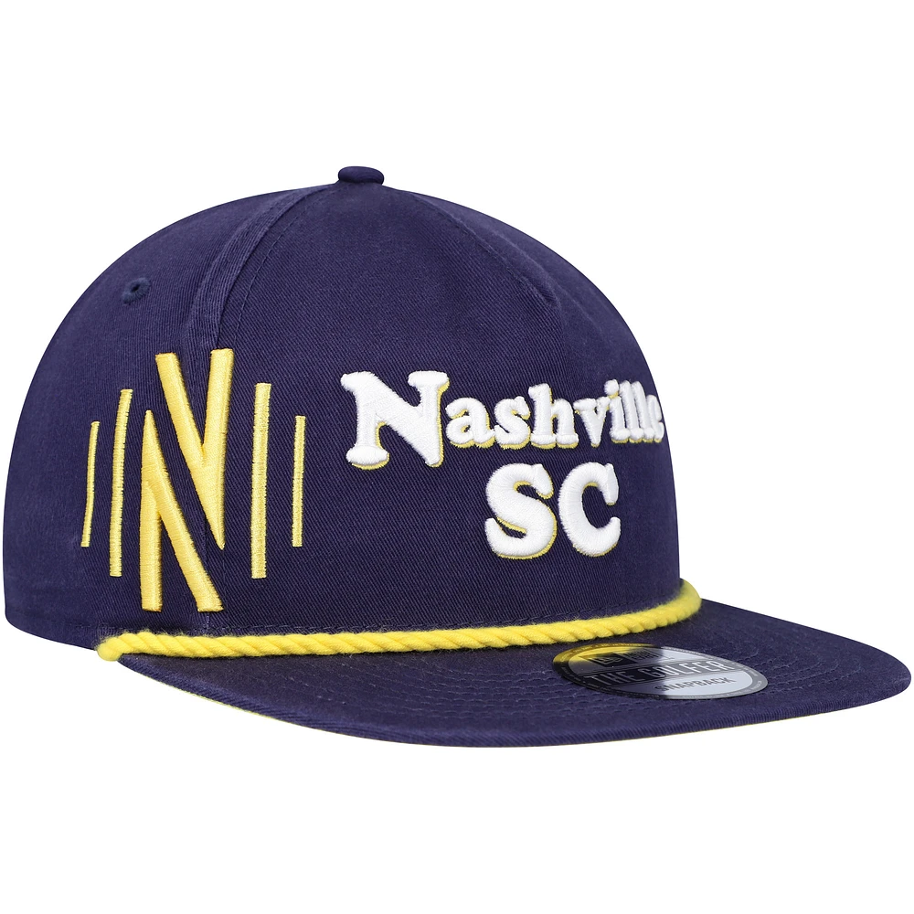 Men's New Era Navy Nashville SC Heritage The Golfer Snapback Hat