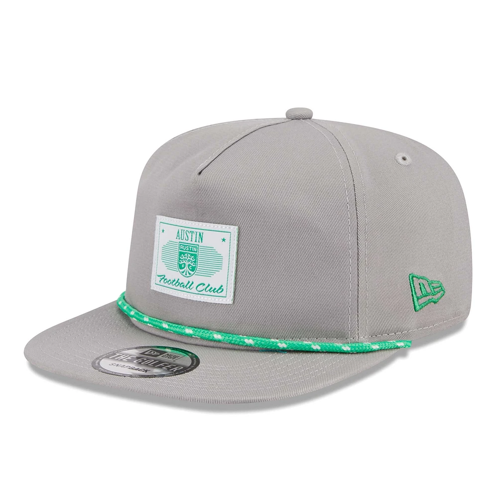 Men's New Era Gray Austin FC Established Patch 9FORTY A-Frame Trucker Adjustable Hat