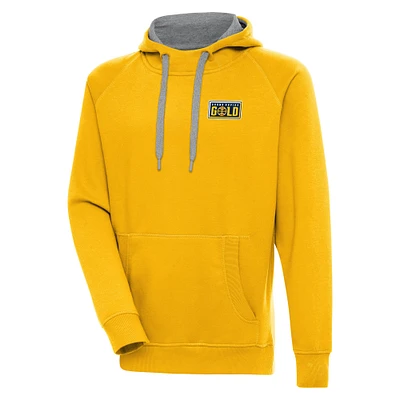 Men's Antigua Gold Grand Rapids Victory Pullover Hoodie