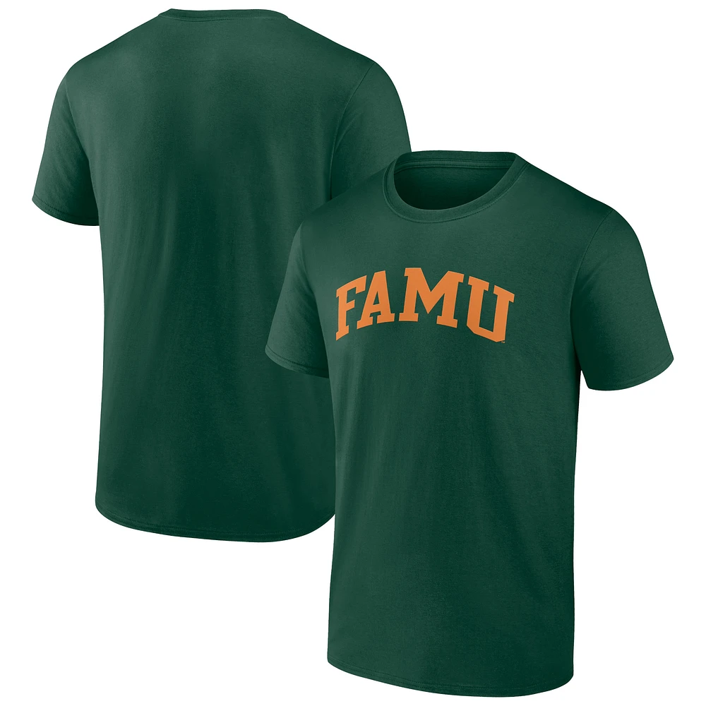 Men's Green Florida A&M Rattlers Basic Arch T-Shirt