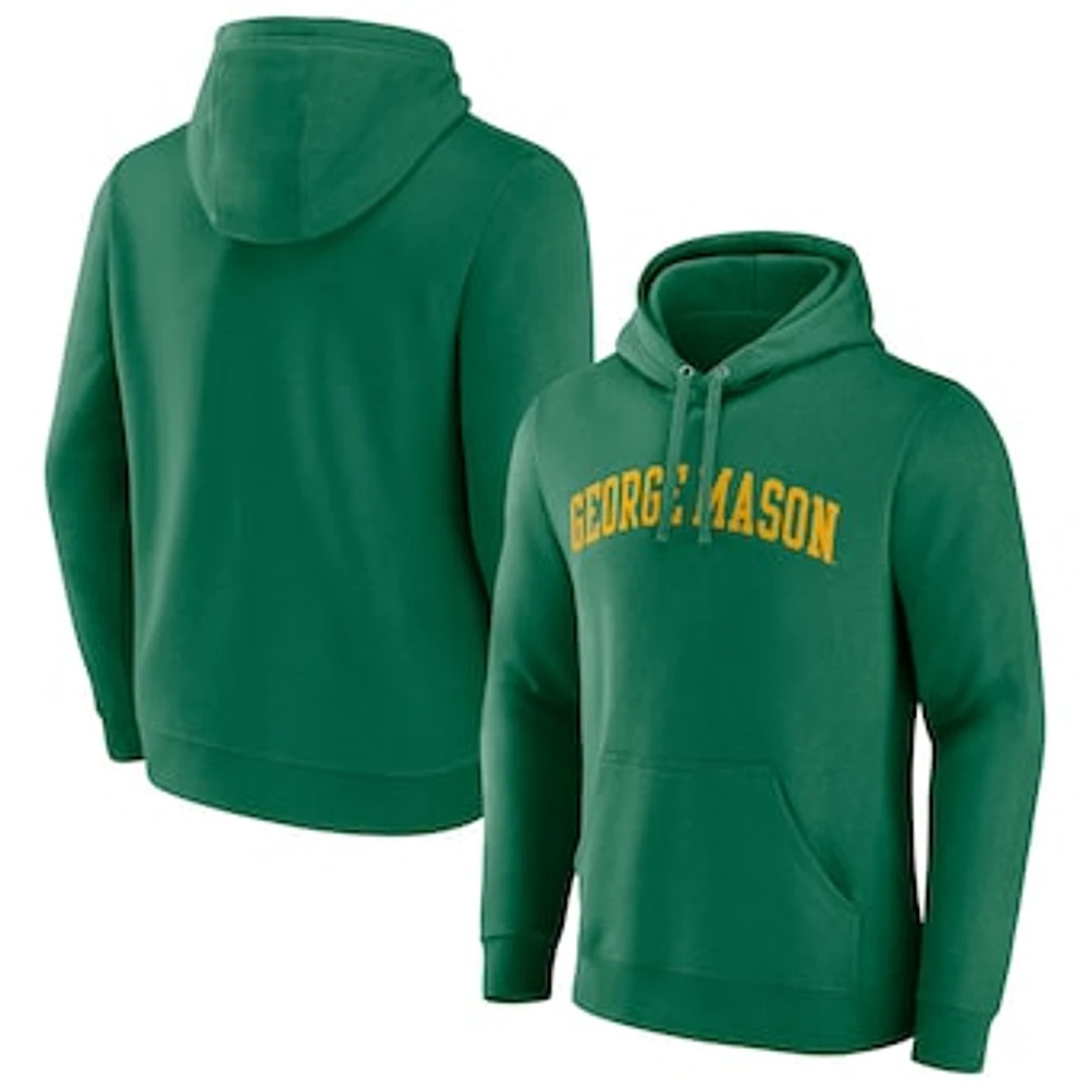 Men's Green George Mason Patriots Basic Arch Pullover Hoodie