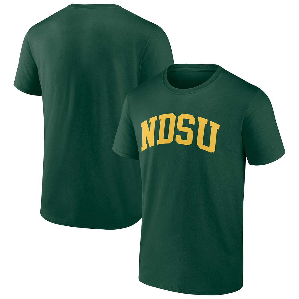 Men's Green NDSU Bison Basic Arch T-Shirt