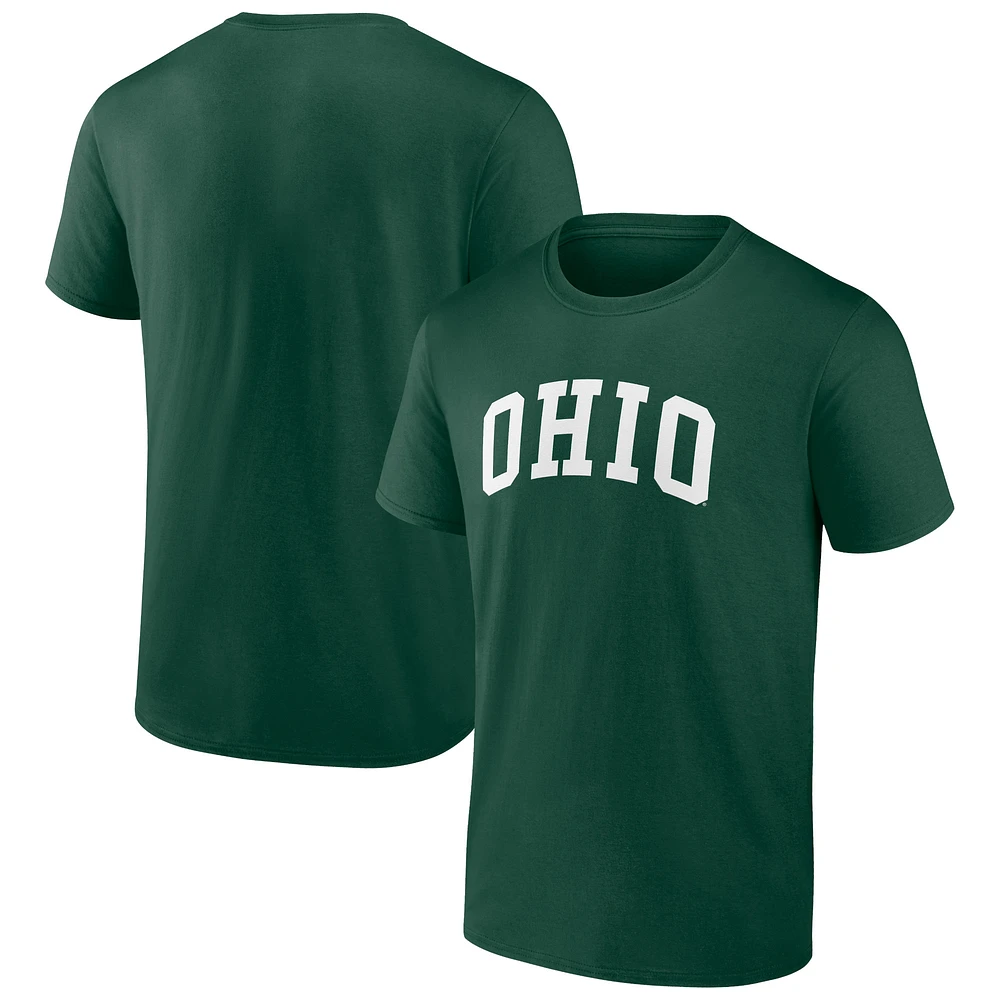 Men's Green Ohio Bobcats Basic Arch T-Shirt