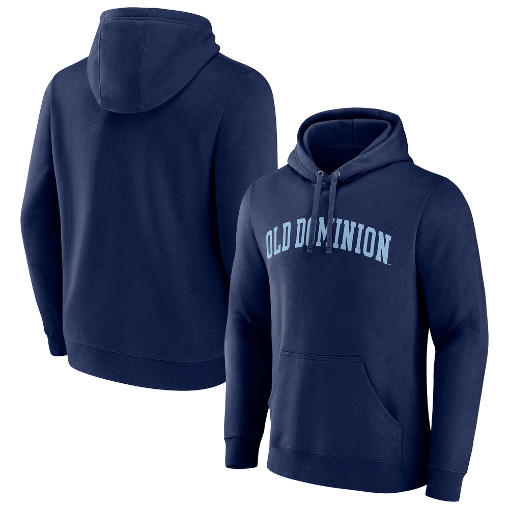 Men's Navy Old Dominion Monarchs Basic Arch Pullover Hoodie